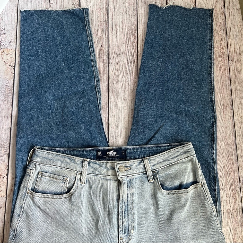 Hollister Ultra High Rise Vintage Straight Jeans 13R - Picture 3 of 8